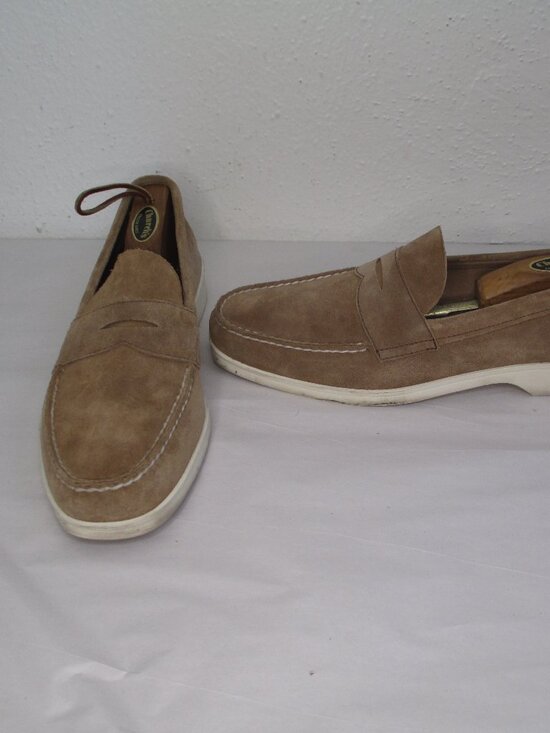 Alden Other - Alden Offshore Mens Suede Loafers One Design Size 9.5 C Tan Boat Shoe Deck Grip